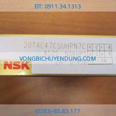 Vòng bi NSK 20TAC47CSUHPN7C, NSK-20TAC47CSUHPN7C, 20TAC47CSUHPN7C-NSK, NSK20TAC47CSUHPN7C, Bạc đạn NSK 20TAC47CSUHPN7C