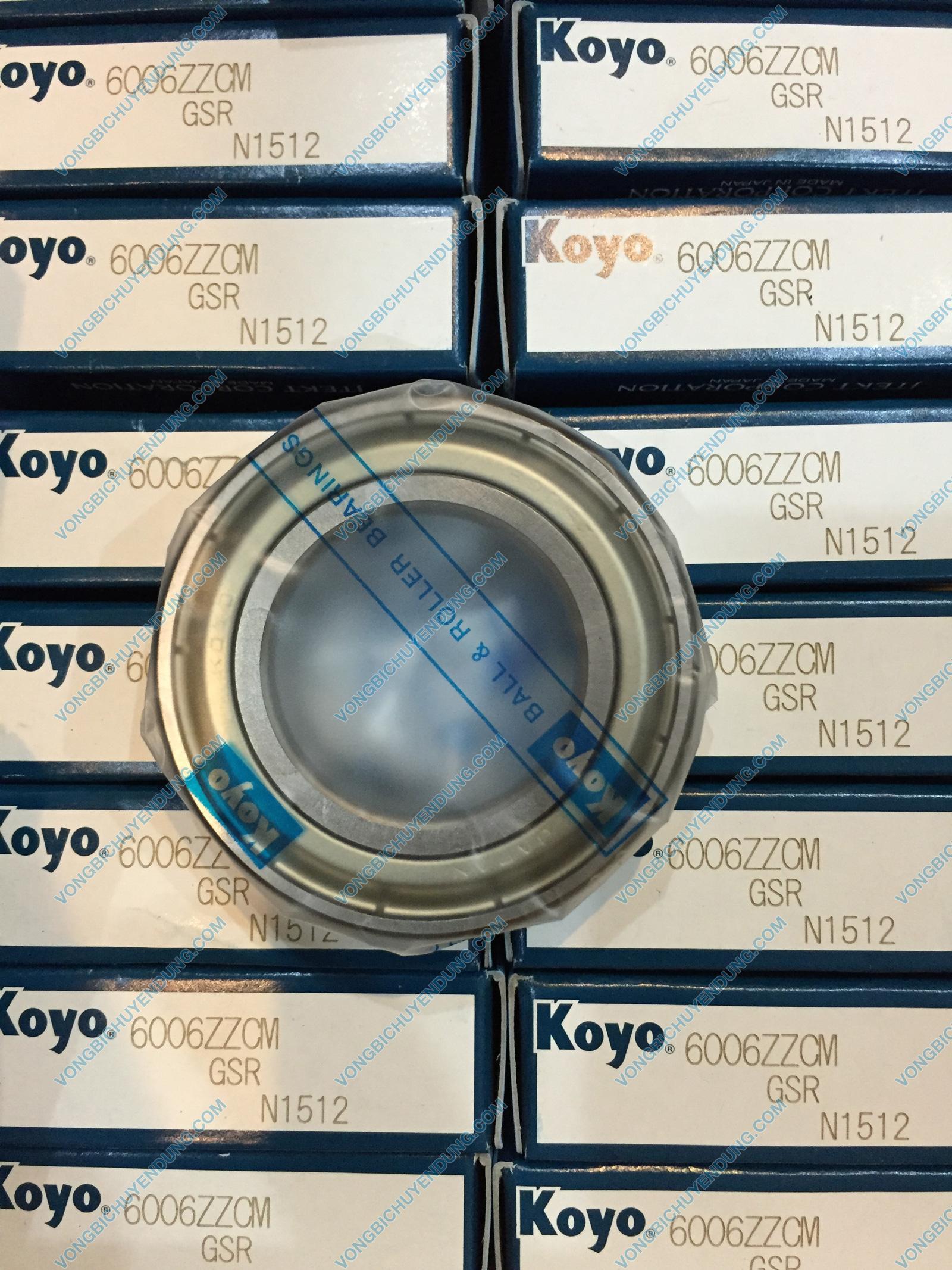 Vòng bi KOYO 6006ZZ, Vòng bi KOYO 60062RS - 30x55x13mm