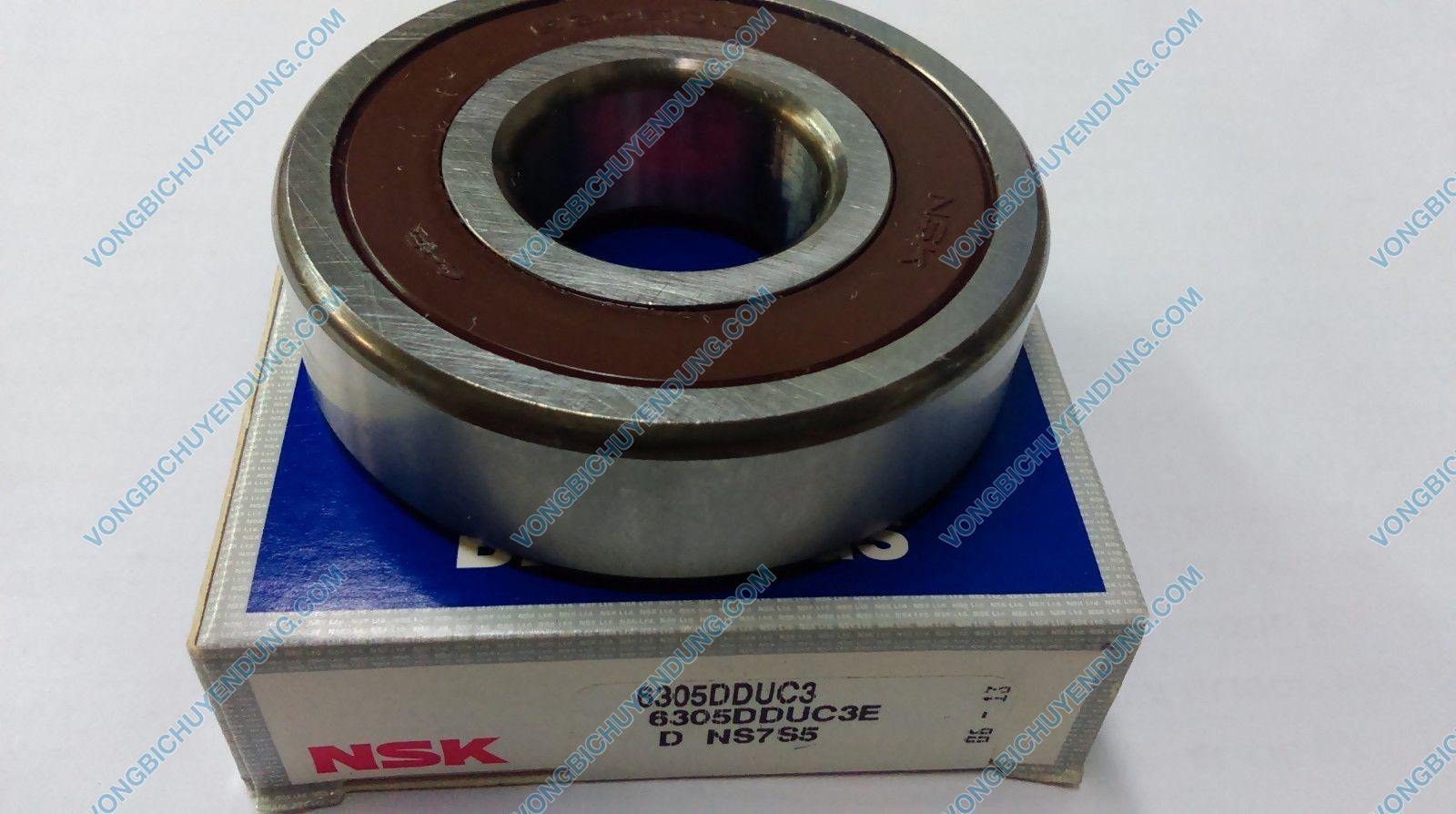 VÒNG BI NSK 6305DDU, BẠC ĐẠN NSK 6305 DDU - 25x62x17mm