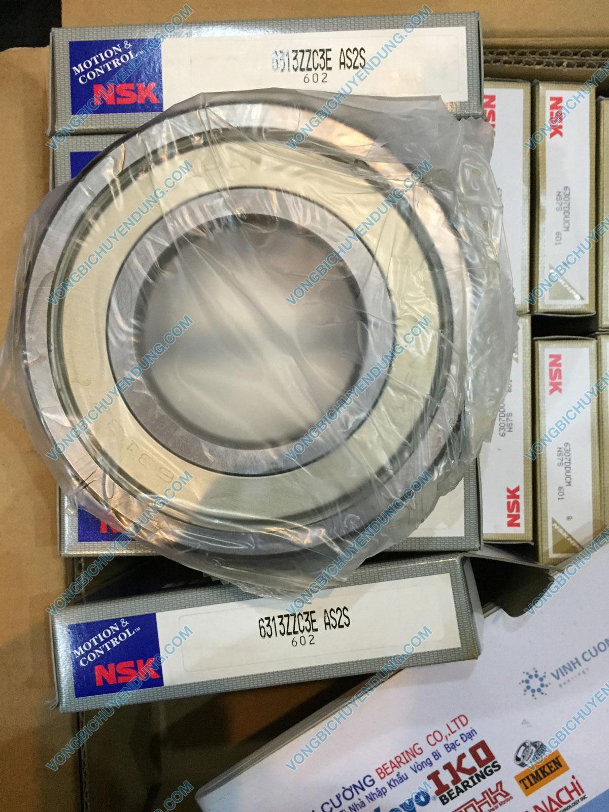 Vòng bi NSK 6313ZZ, Bạc đạn NSK 6313 ZZ - 65x140x33mm
