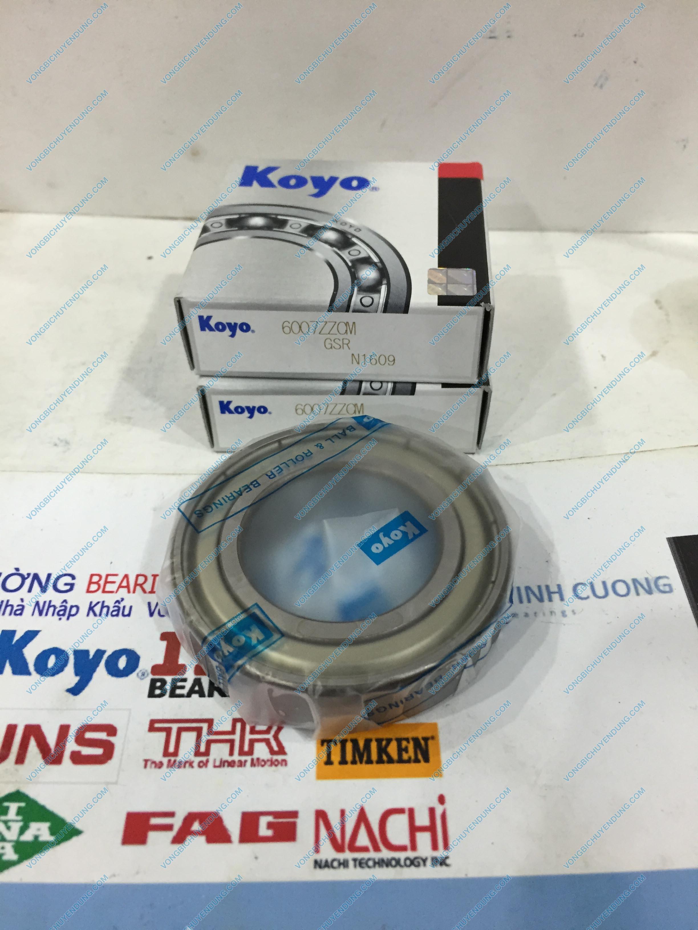 Vòng bi KOYO 6007ZZ, Vòng bi KOYO 60072RS - 35x62x14mm